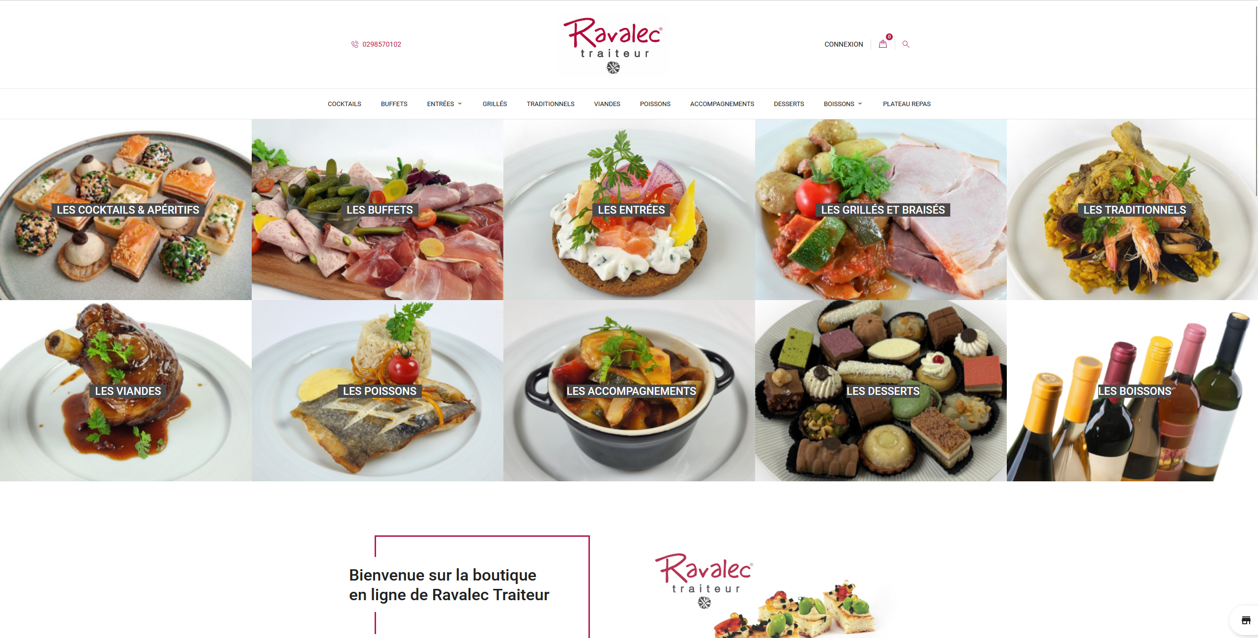 Ravalec Traiteur Site E-Commerce